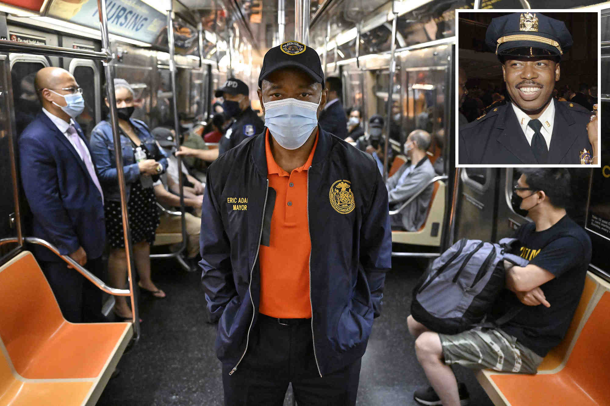 Eric Adams patrouille dans le métro avec des flics du NYPD au milieu de la criminalité croissante dans les transports en commun