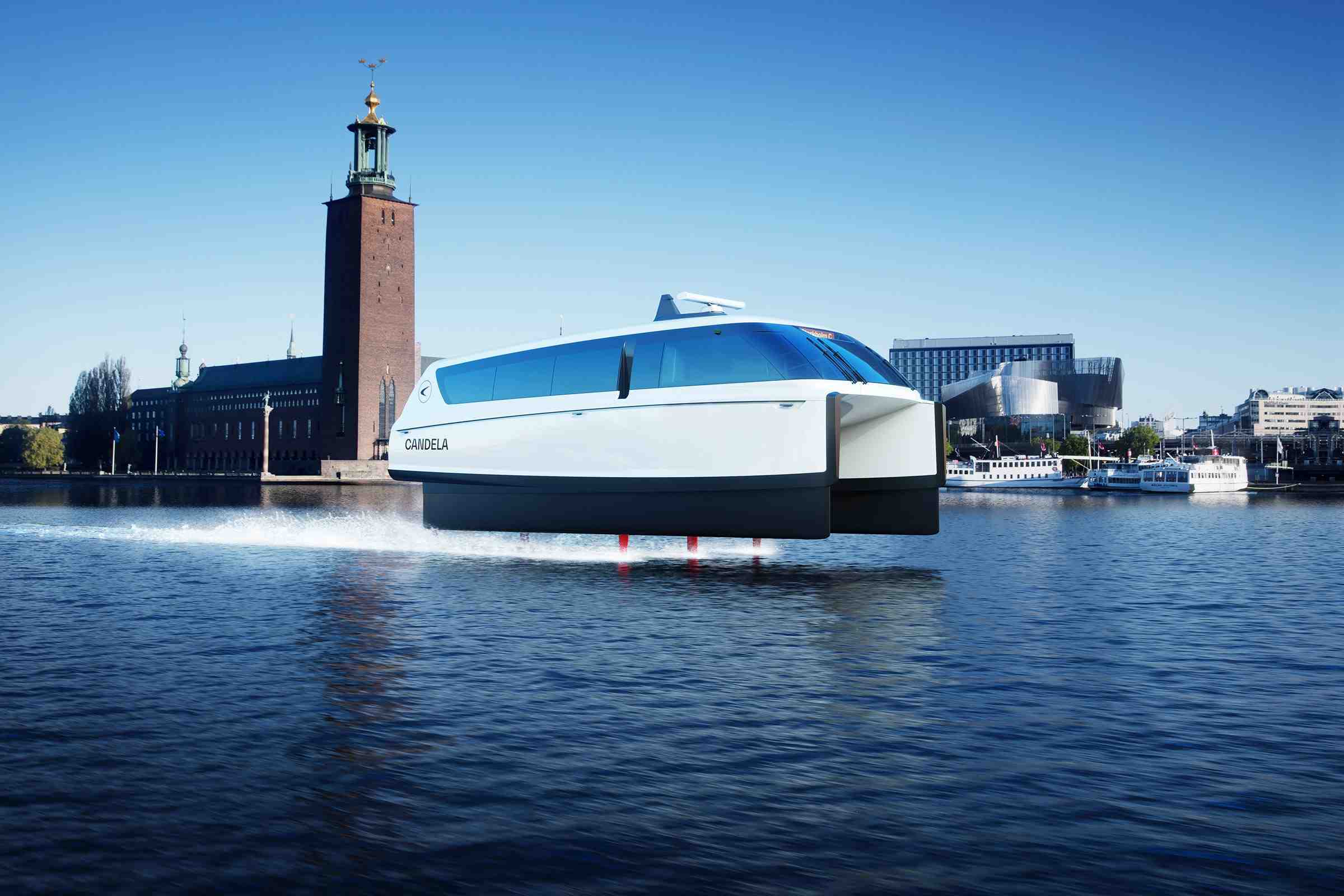 Ces bateaux "volants" serviront de moyen de transport aux habitants de Stockholm