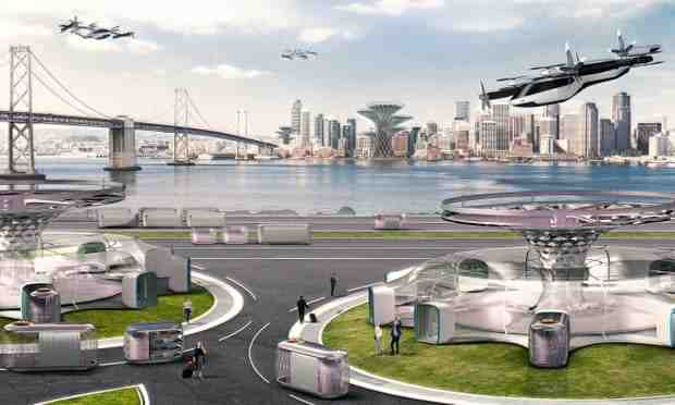 Cette voiture volante imaginaire d'une filiale de Hyundai pourrait être un transport public du futur